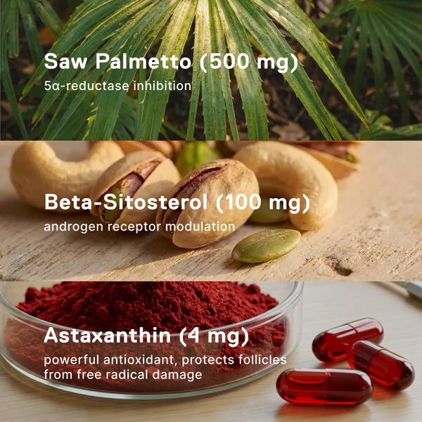 Triple-Pathway Hair Supplement